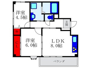 サクセスパレス桜塚の物件間取画像